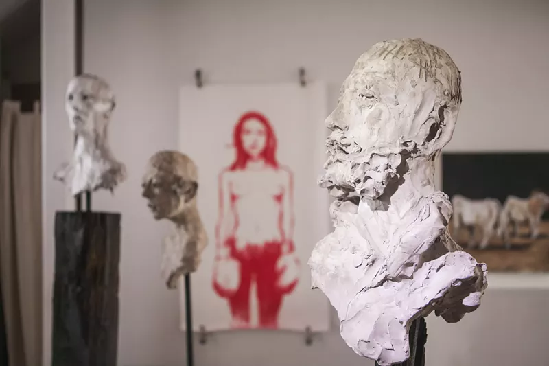 Image: Installation view of Michael J. Dowling’s solo now at Leon Gallery.