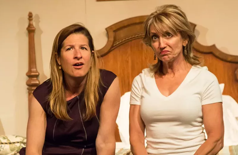 Image: Emily Paton Davies (left) and Patty Ionoff in Mud Blue Sky.