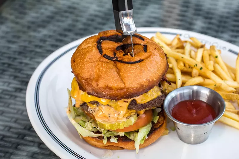 Image: The big boy bacon burger lives up to its name.