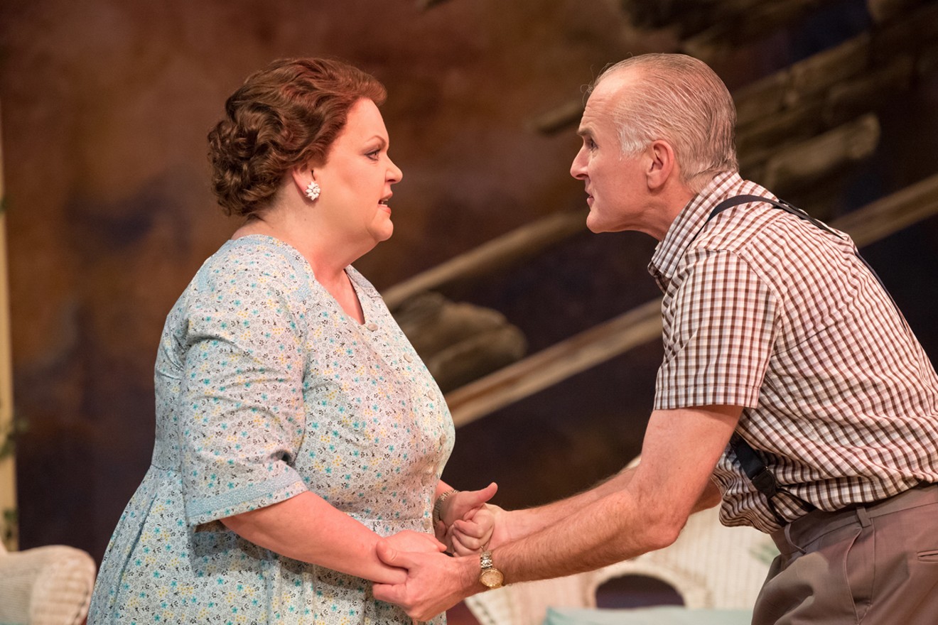 Emma Messenger and Sam Gregory in All My Sons.
