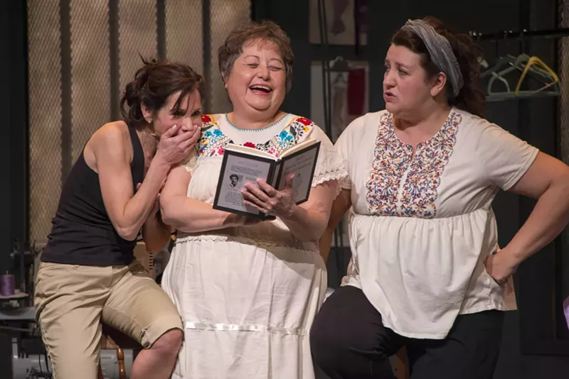 Image: Jacqueline Garcia, Debra Gallegos, and Gabriella Cavallero in Real Women Have Curves.