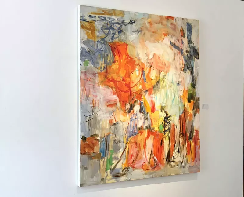 Image: “Naranja,” by Amy Metier, oil on canvas.