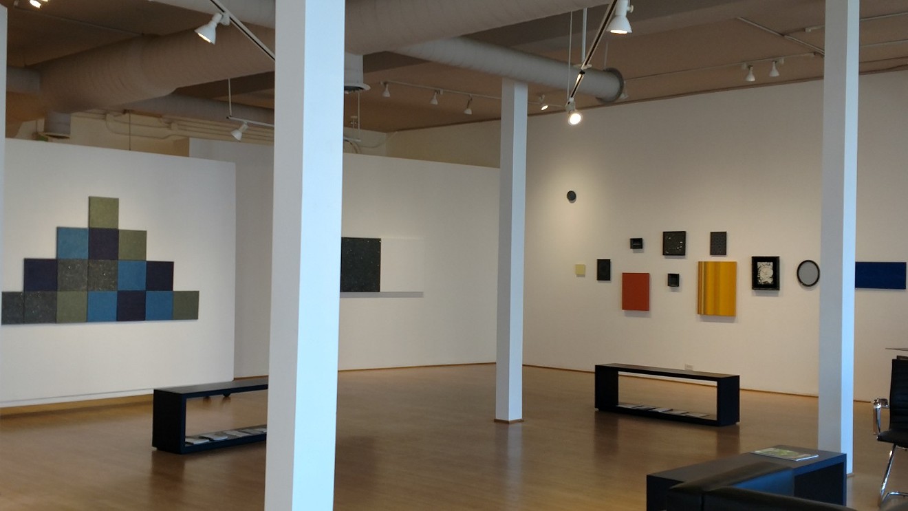 Installation view of Ted Laredo: 93 million miles from the sun.
