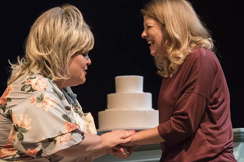 Image: Emma Messenger and Alaina Beth Reel in The Cake.