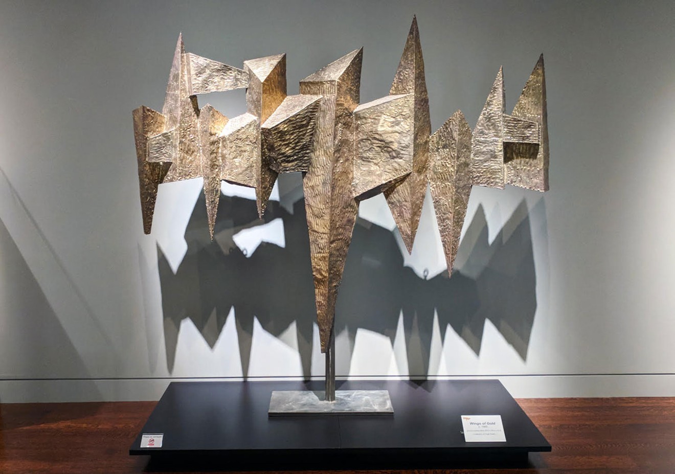 “Wings of Gold,” by Elizabeth Yanish Shwayder, at the Kirkland Museum.