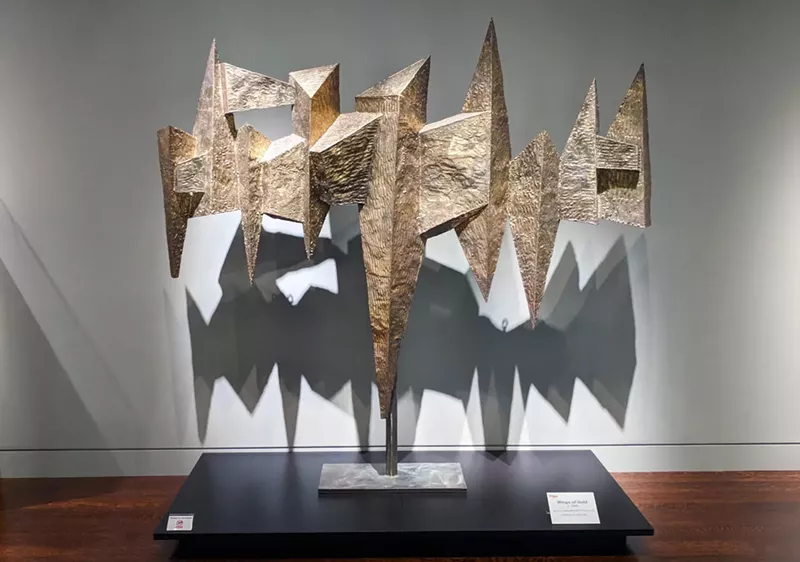 Image: “Wings of Gold,” by Elizabeth Yanish Shwayder, at the Kirkland Museum.
