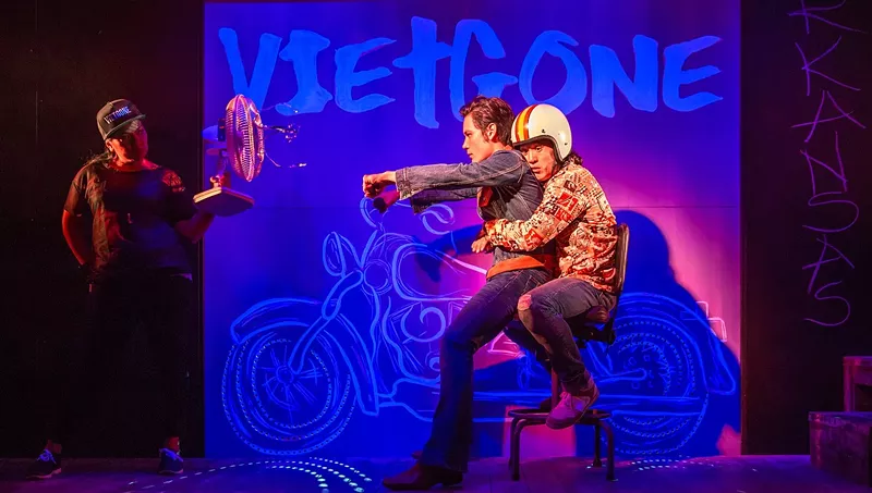 Image: Glenn Morizio as Quang and Lisa Helmi Johanson as Tong in Vietgone.