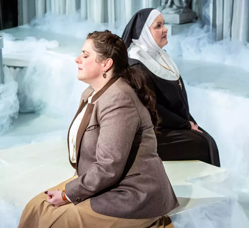 Image: Haley Johnson and Emma Messenger in Agnes of God.