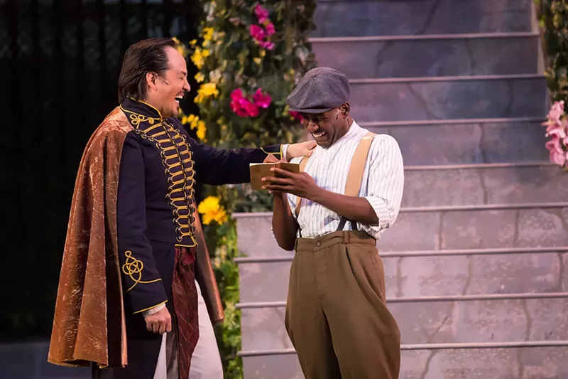 Image: Rafael Untalan and Anthony Adu in Love’s Labour’s Lost.