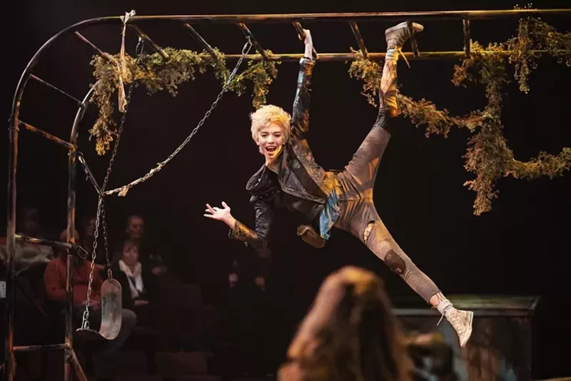 Image: Annie Barbour as Puck in A Midsummer Night's Dream.