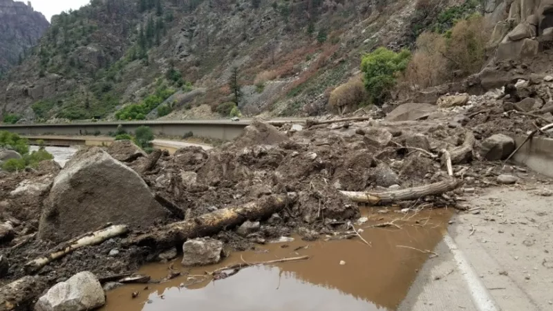 Image: One reason that Interstate 70 through Glenwood Canyon is closed indefinitely.