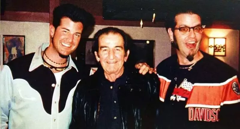 Image: Mik and Don Messina with their father.