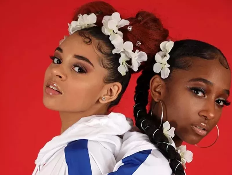 Image: Madox "Madi" Dorsey, right, is one half of the hip-hop/R&B duo Gabby and Madi.