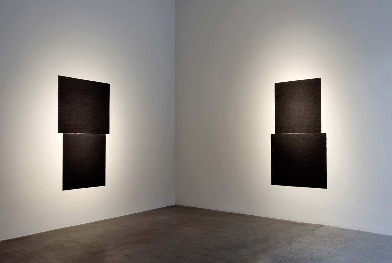 "Equal 1" (left) and "Equal II," by Richard Serra.