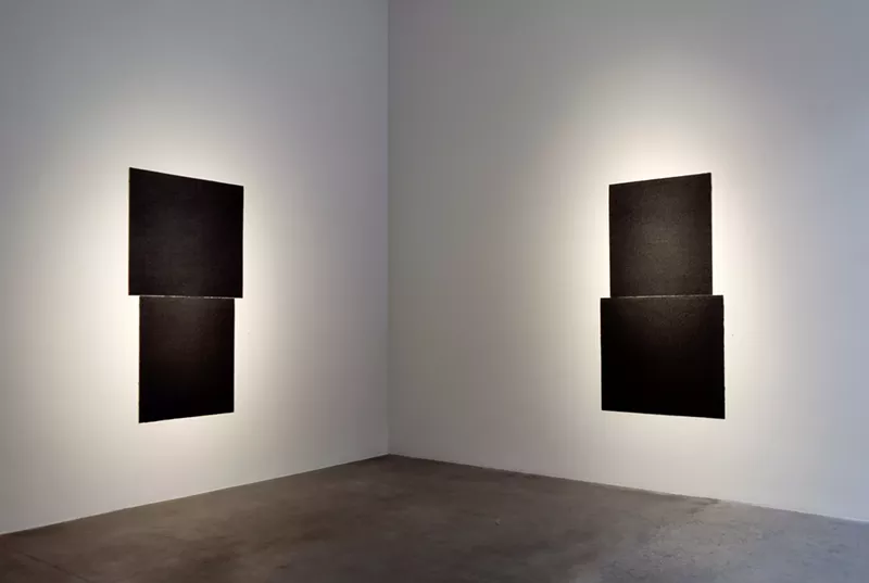 Image: "Equal 1" (left) and "Equal II," by Richard Serra.