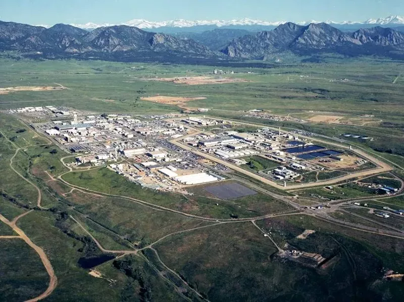 Image: The Rocky Flats Nuclear Weapons Plant three decades ago.