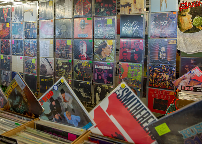 Image: Record display at the Rocky Mountain Record Show.