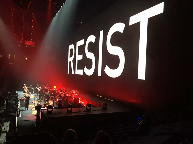 Image: Roger Waters played Denver's Pepsi Center on Saturday, June 3. His concert had one message when it came to Donald Trump: "Resist."
