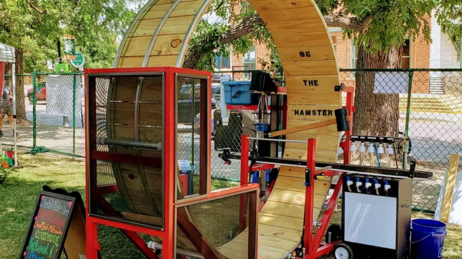 a human-sized hampster wheel