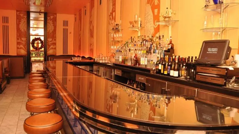 Image: The Cruise Room in a rare, empty moment.