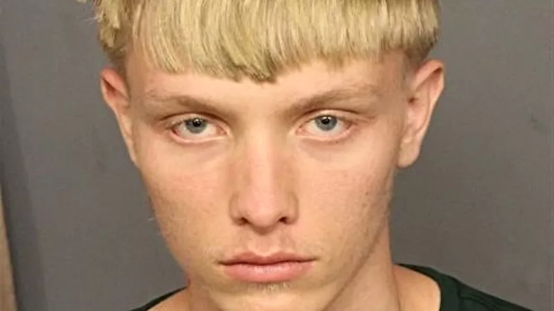 Image: The booking photo of Samuel Fussell.