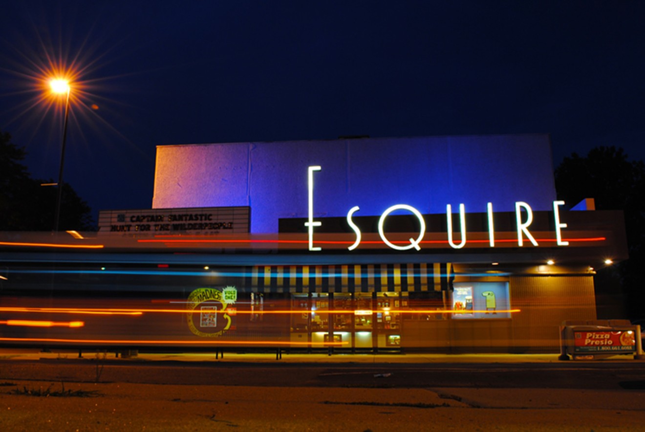 The Esquire Theatre, at Sixth and Downing.