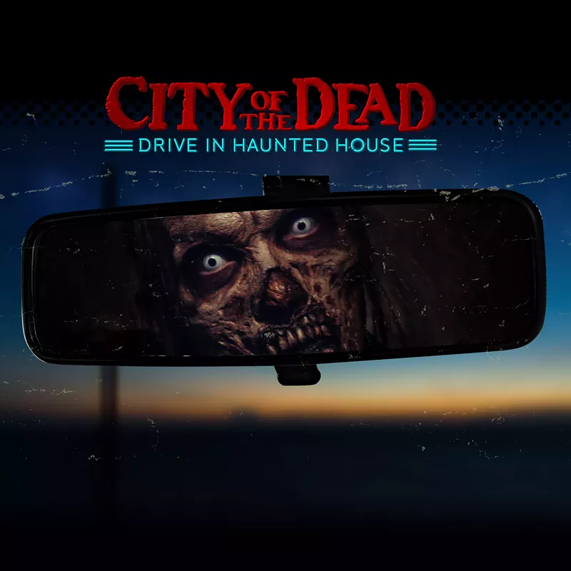 Image: The marketing for the City of the Dead Drive-In Haunted House makes it looks scary, but it is anything but.