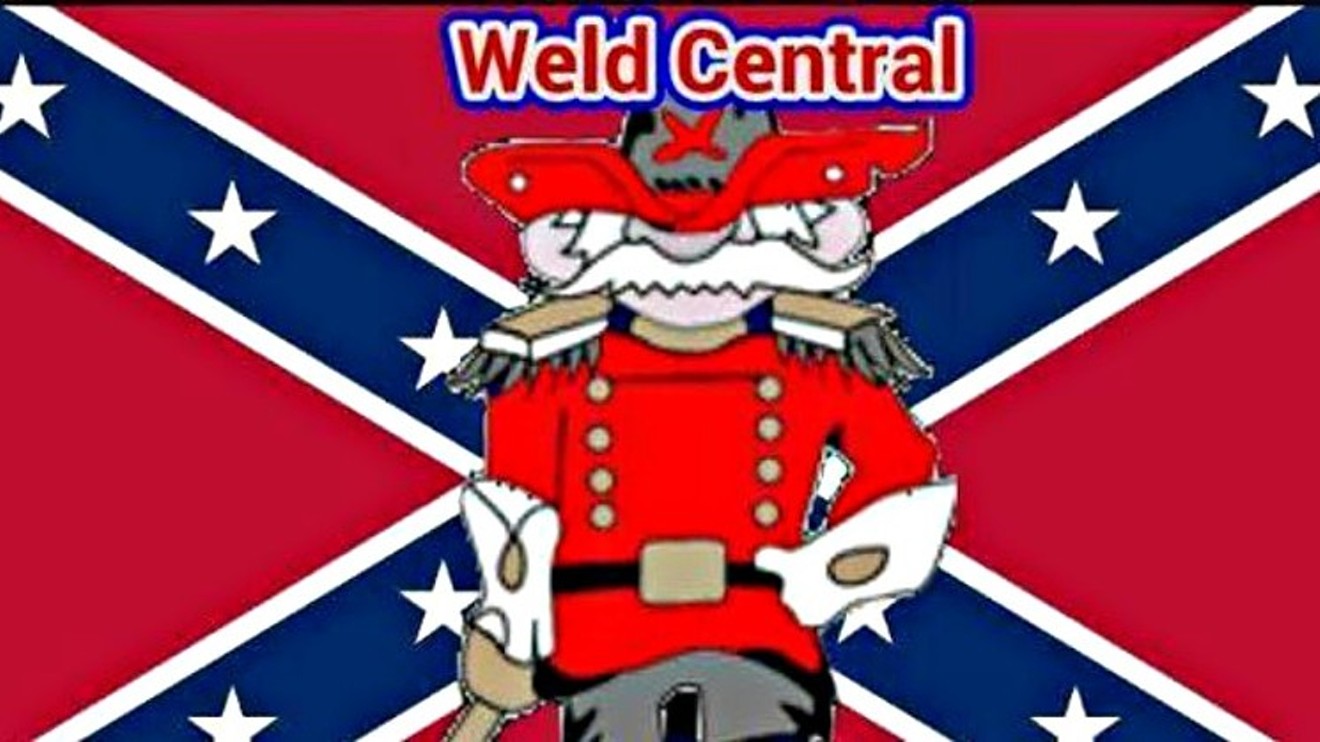 An image from an online petition to keep Weld Central High School's controversial rebel mascot.
