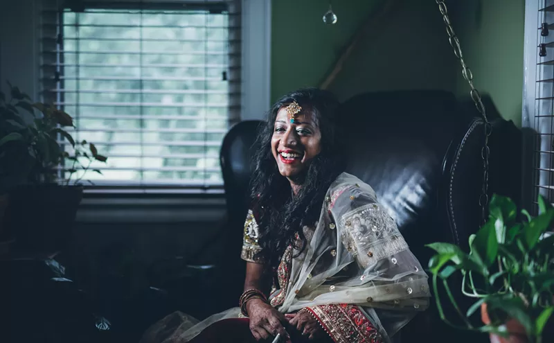 Image: Scientist Tokes Up on Her Wedding Day