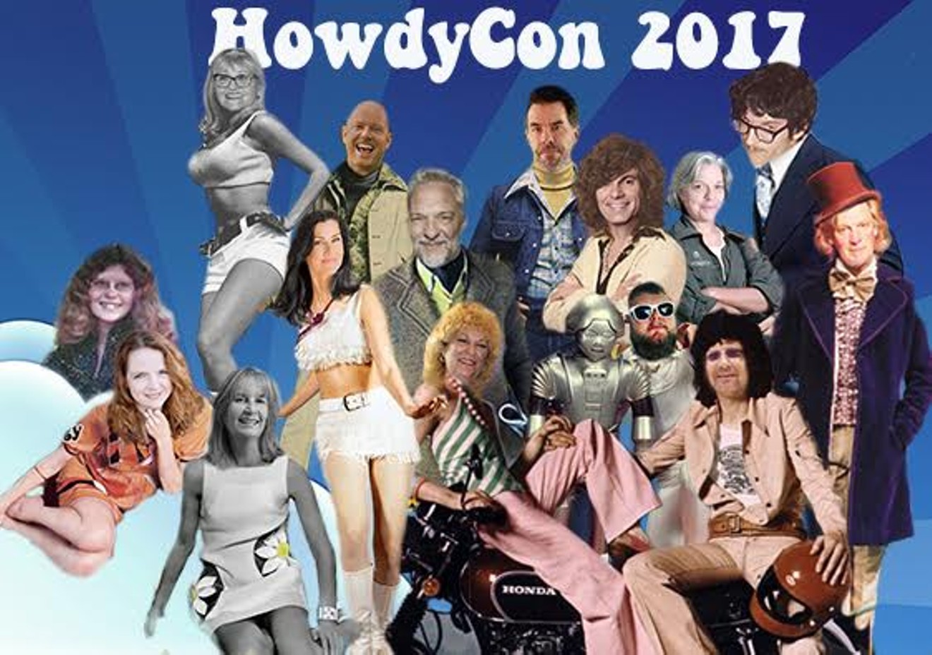 HowdyCon 2017 was a meet-up of journalists, activists and hangers-on, several of whom were featured in photoshopped, 1970s-themed posters.