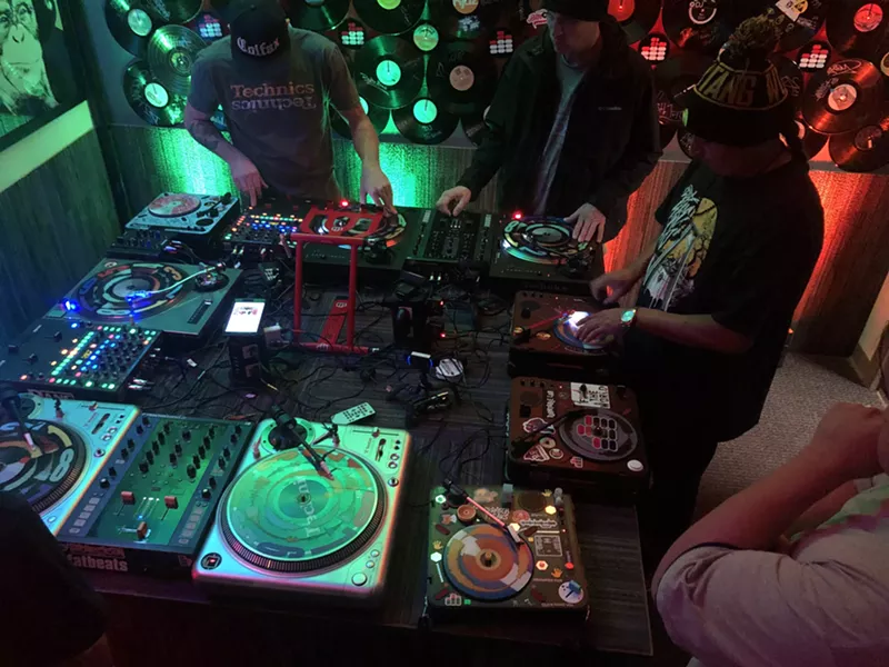 Image: Mile High DJ Supply in Arvada hosts a weekly meetup of area scratchers every Wednesday.