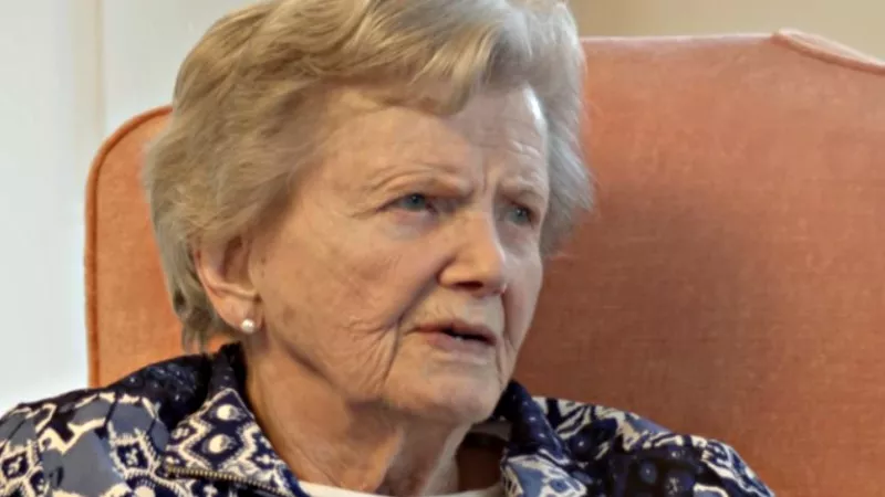 Image: Penny Chenery during a 2013 interview marking the fortieth anniversary of Secretariat winning the Triple Crown.