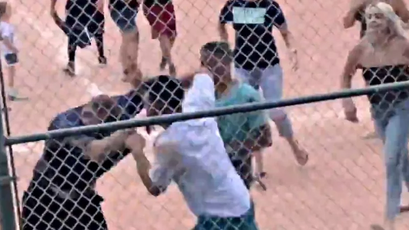 Image: The man in the white shirt seen in the video is being sought by the Lakewood Police Department.