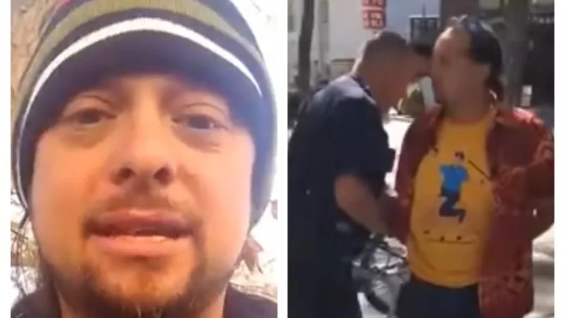 Image: Brian Loma was arrested on the 16th Street Mall in September 2018 for using the F-word.