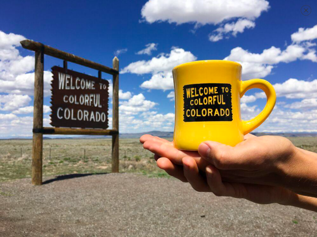 Huckleberry's Colorful Colorado mug is colorful.