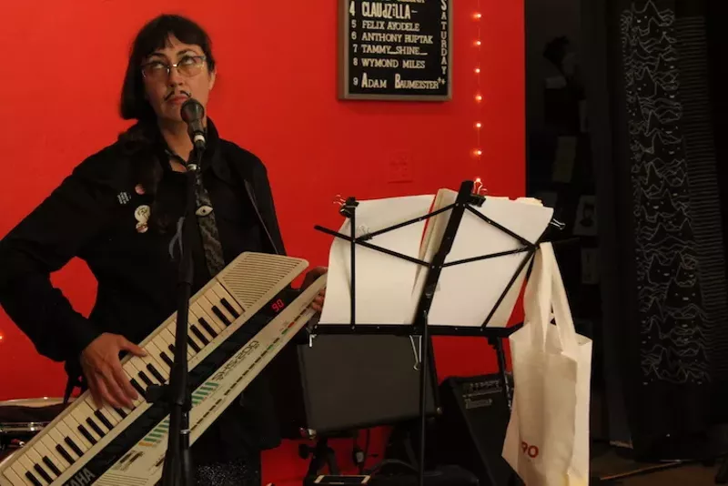 Image: Claudzilla, Denver's "only electro-punk, inter-dimensional lizard creature.”