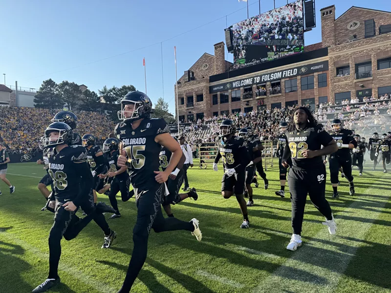 Image: University of Colorado football players