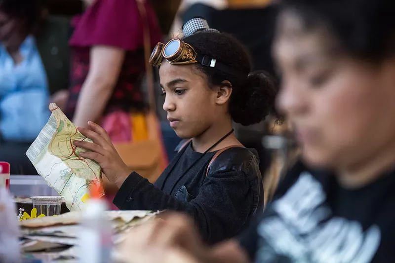Image: Attendees put on their best costumes for WhimsyCon on March 4, 2018.