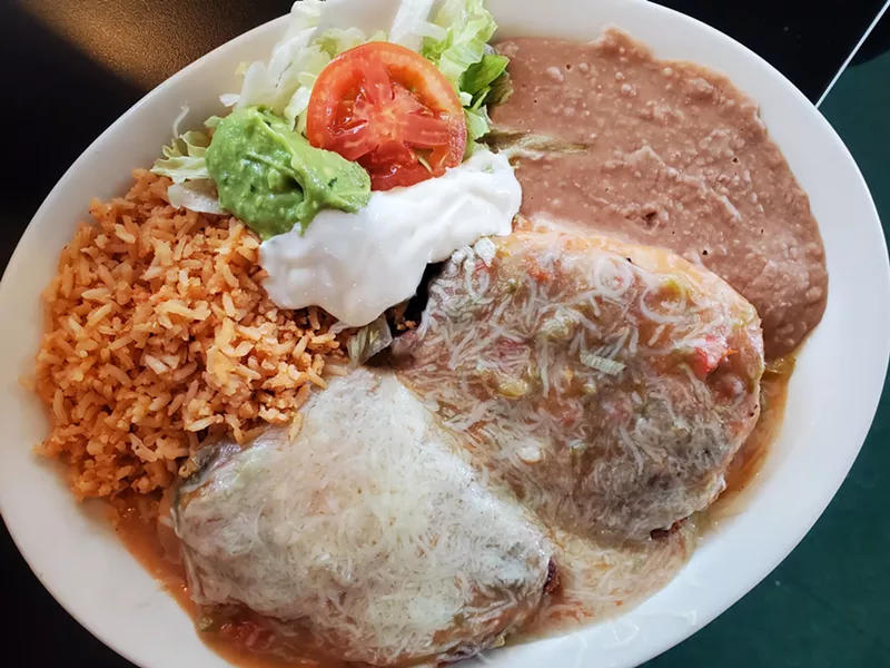 Image: The soft chile relleno plate is a filling meal.