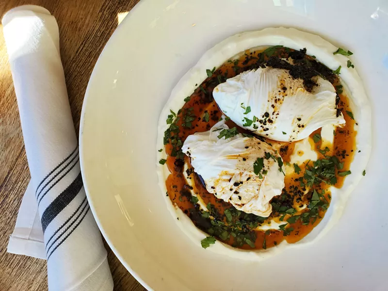 Image: Turkish eggs are a light and satisfying way to start your weekend.