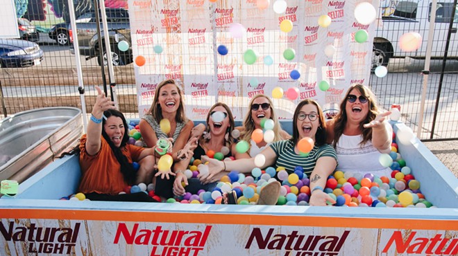 group of women on a ball pit