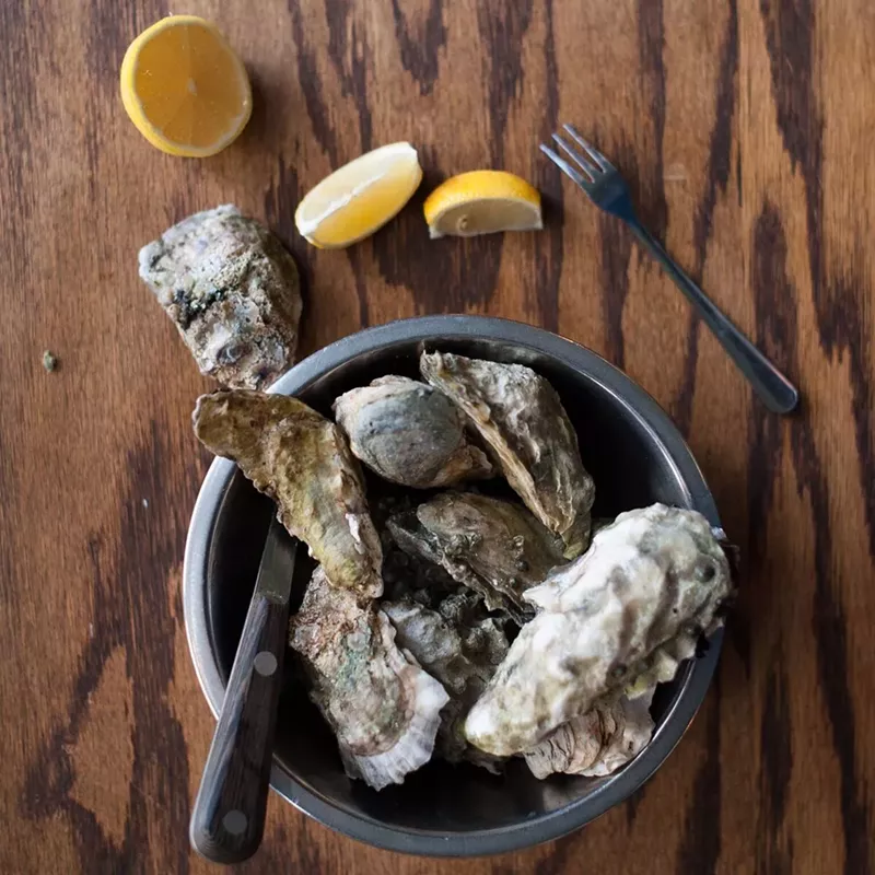 Image: Check out the rocks available around town for National Oyster Day.