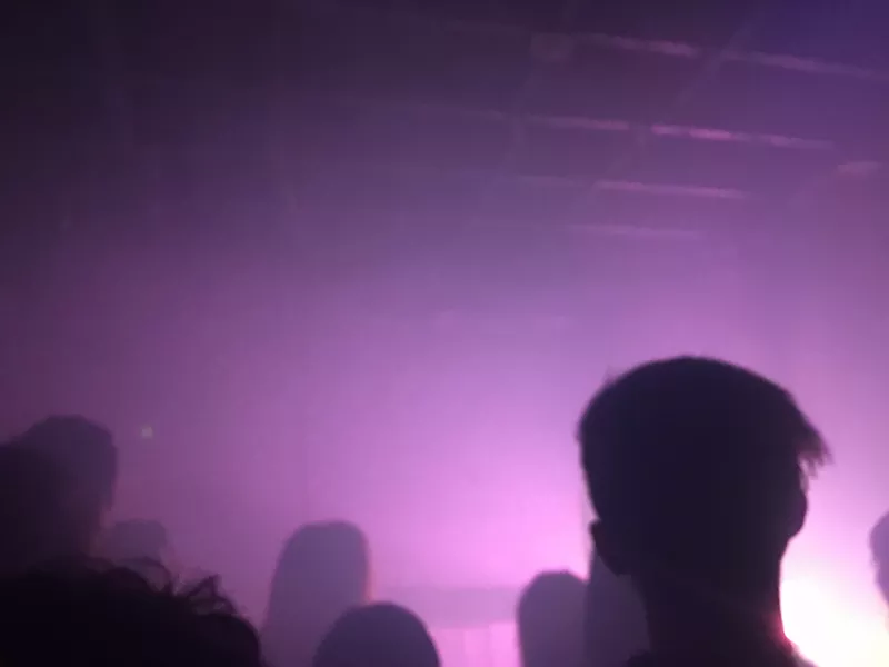 Image: Toward the beginning of the concert, it was difficult to see beyond about ten feet.