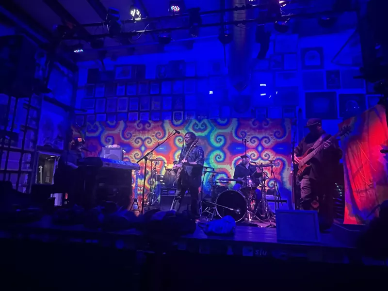 Image: The Cosmic Charlies perform at So Many Roads' reopening.