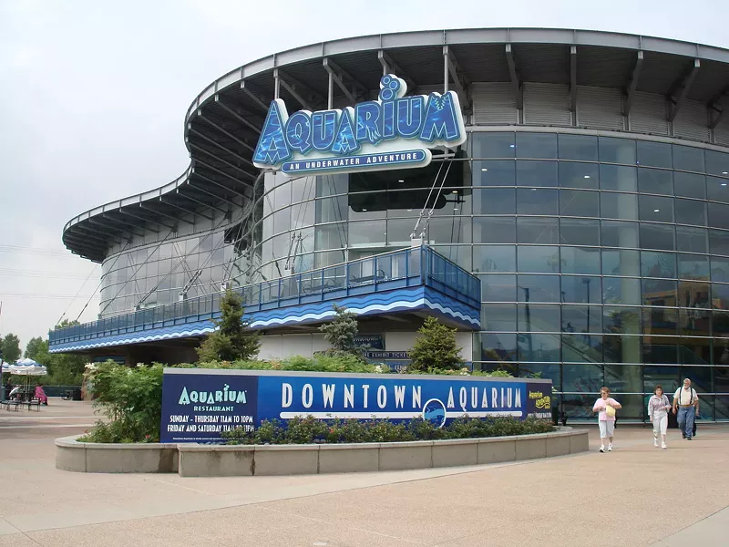 Image: The Downtown Aquarium is part restaurant, part aquarium.
