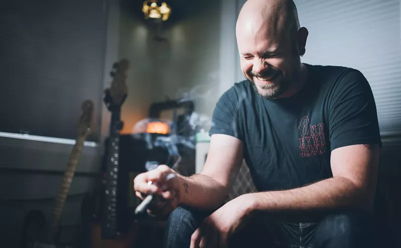 Image: Sound Engineer Chase Livingston Uses Cannabis to Beat His Own Drum