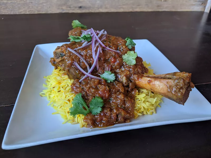 Image: Spuntino's new Namkeen menu includes this hearty lamb shank.