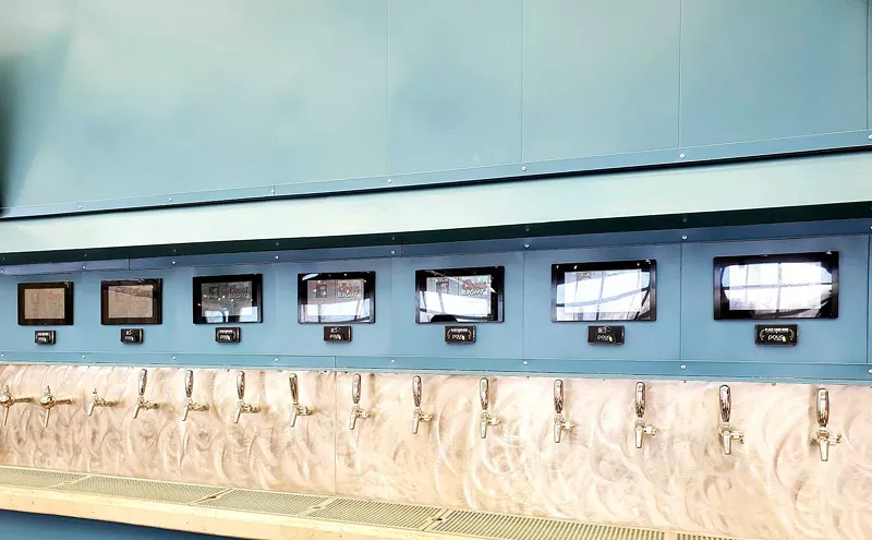 Image: Stanley Beer Hall Opens an Outdoor Beer Wall
