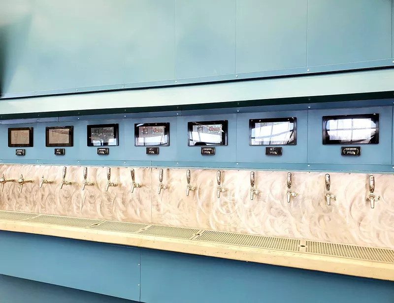 Image: The upcoming outdoor beer wall at Stanley Beer Hall.