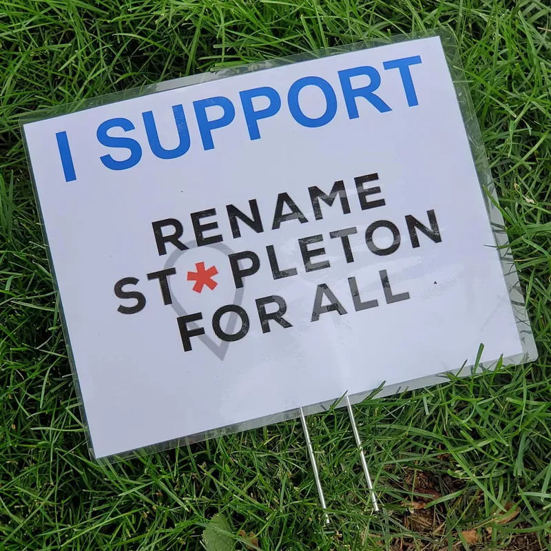 Image: The name Stapleton is on its way out from this Denver neighborhood.